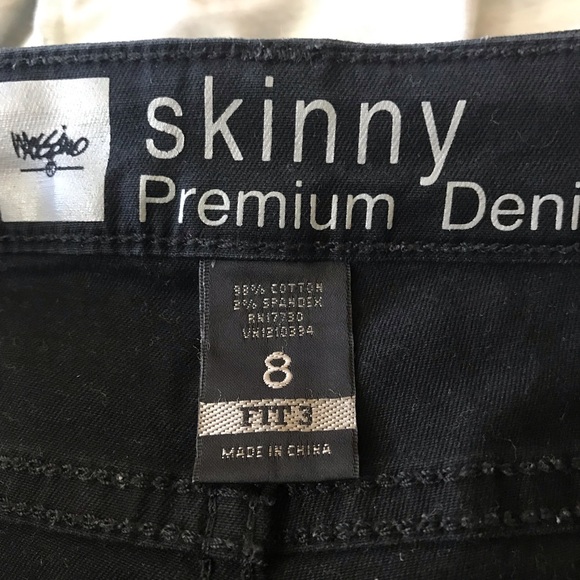 Sz 8 Mossimo | Black | Skinny Premium Denim - Picture 5 of 8